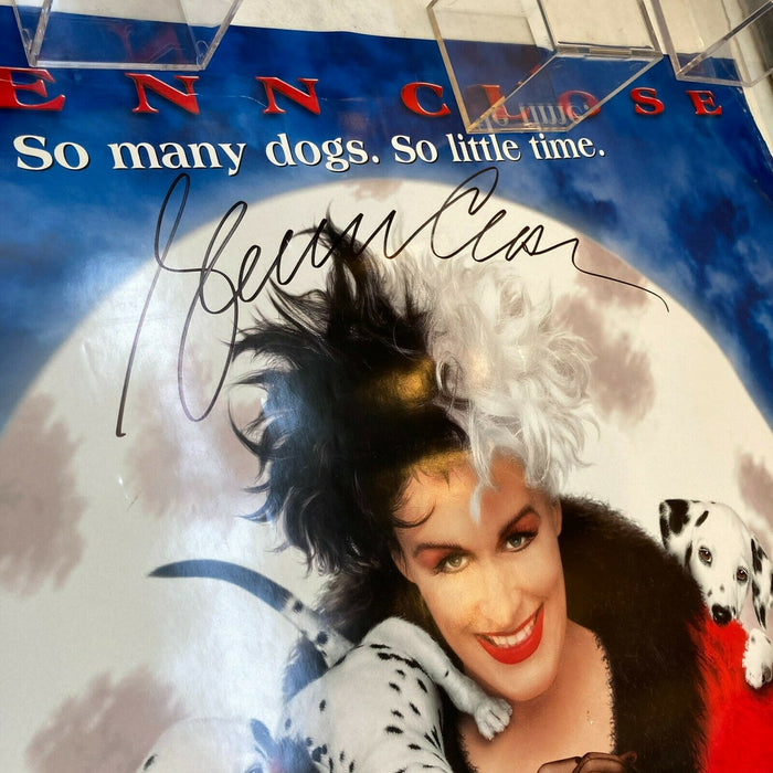 Glenn Close Signed 101 Dalmatians Disney Large Movie 27x40 Poster JSA COA