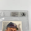 Heinie Manush Signed Hall Of Fame Perez Steele Postcard Cut Signature Beckett