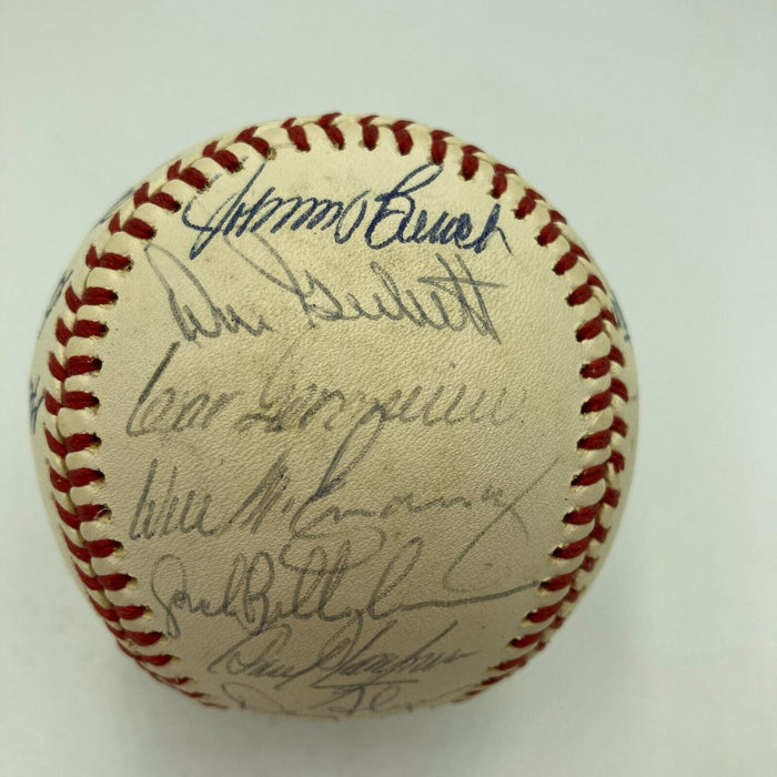 1975 Cincinnati Reds World Series Champs Team Signed Baseball JSA COA