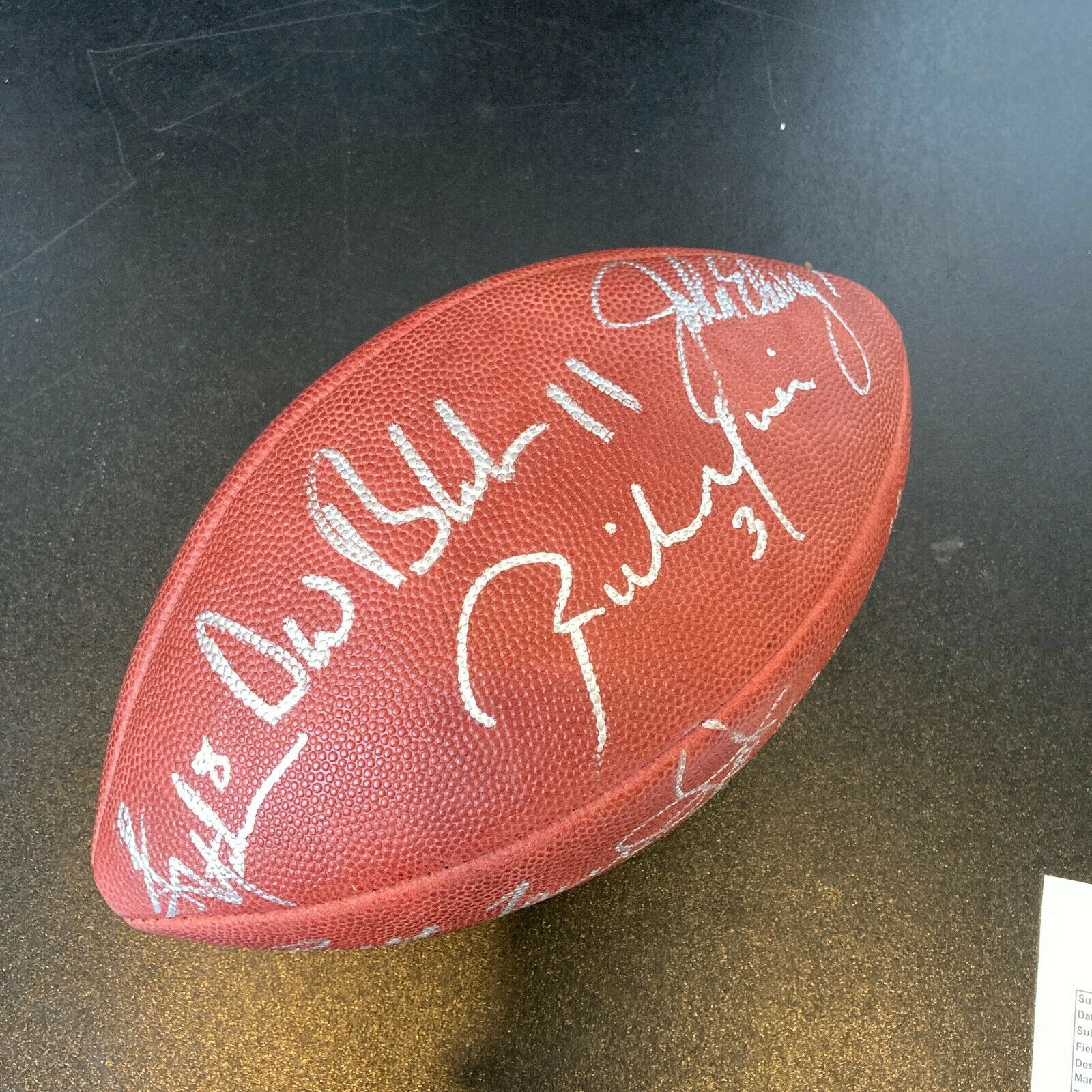 Troy Aikman John Elway Brett Favre Quarterback Legends Signed Football —  Showpieces Sports