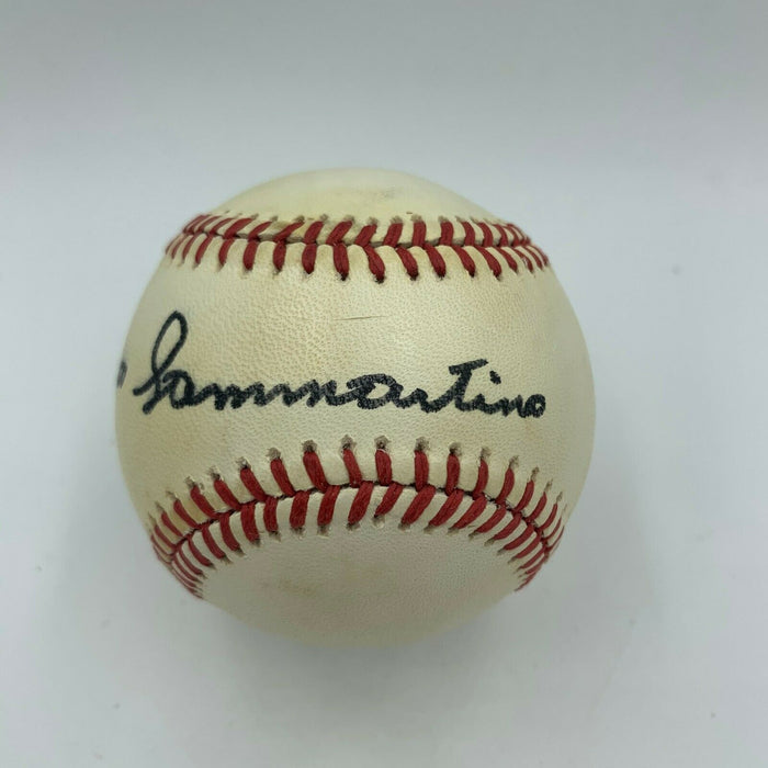Bruno Sammartino Signed National League Baseball JSA COA WWE Wrestling