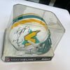 Bill Goldberg "World Bowl Champs" Signed Mini Football Helmet JSA COA