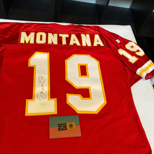 Joe Montana Signed Kansas City Chiefs Game Model Jersey UDA Upper Deck COA