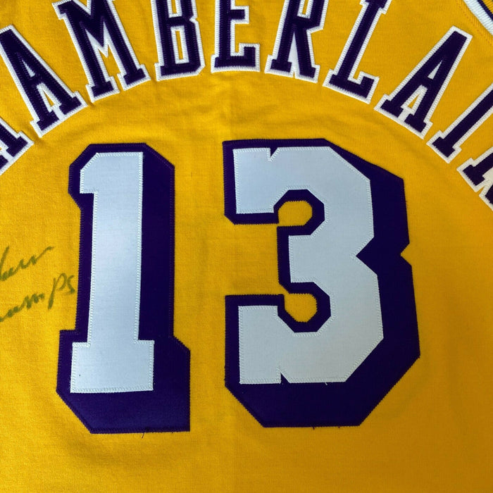 Wilt Chamberlain "1972 Champs" Signed Los Angeles Lakers Game Jersey PSA DNA COA