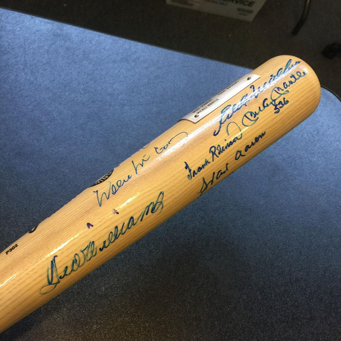 Beautiful 500 Home Run Signed Bat Mickey Mantle Ted Williams 11 Sigs PSA DNA COA