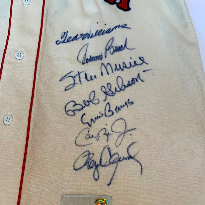 Incredible All Century Team Signed Jersey 15 Sigs With Ted Williams JSA COA