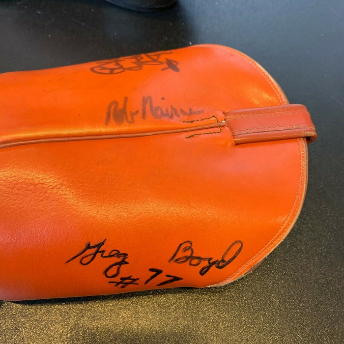 1980 Denver Broncos Team Signed Pair Of Vintage Bronco Cowboy Boots