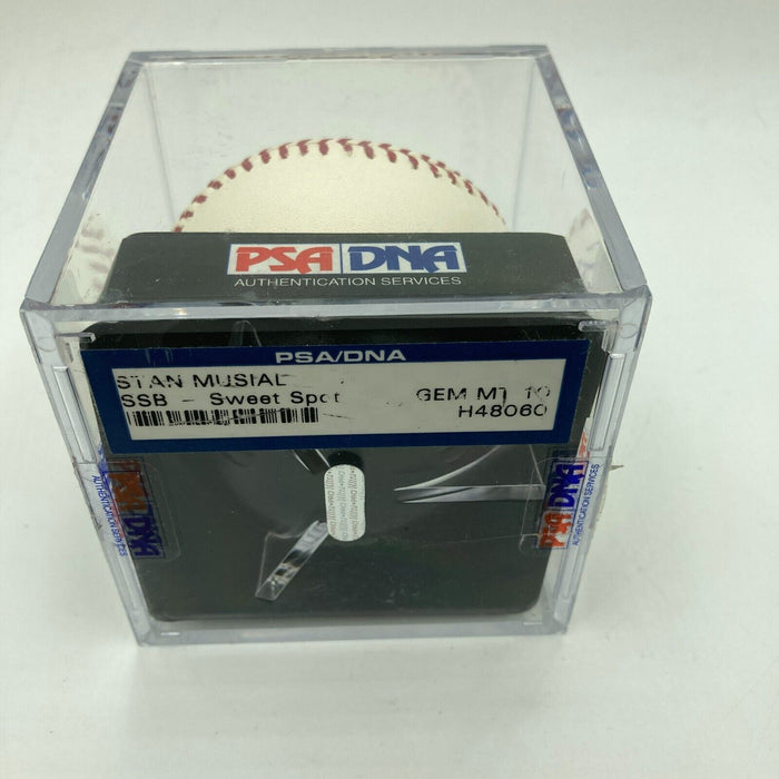 Stan Musial HOF 1969 Signed Major League Baseball PSA DNA Graded 10 GEM MINT