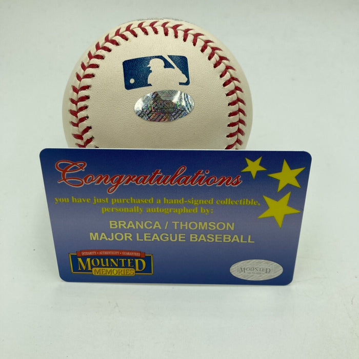Bobby Thomson Ralph Branca Shot Heard 'Round World Signed Baseball With COA