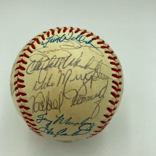 1984 All Star Game Team Signed Baseball Tony Gwynn Gary Carter Beckett COA