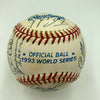 1993 Philadelphia Phillies NL Champions Team Signed World Series Baseball PSA