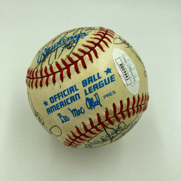 1983 Baltimore Orioles World Champions Team Signed Baseball Cal Ripken JSA