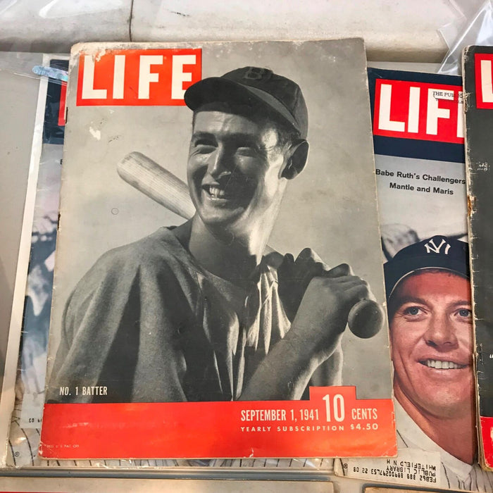 Lot Of 11 1950's Sports Magazines Mickey Mantle Joe Dimaggio Ted Williams Maris
