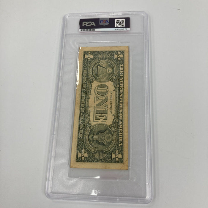Joe Montana Signed $1 Dollar Bill PSA DNA Auto