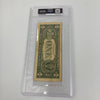 Joe Montana Signed $1 Dollar Bill PSA DNA Auto