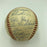 Roger Maris Rookie 1957 Cleveland Indians Team Signed Baseball JSA COA