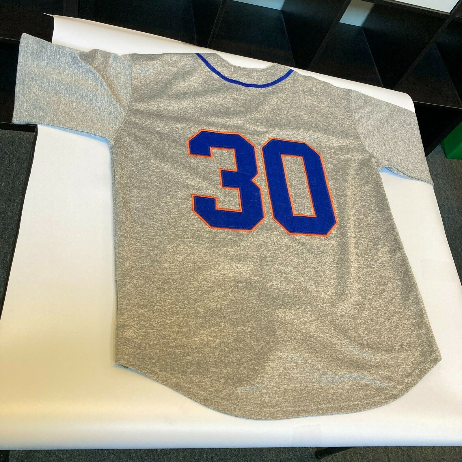 Nolan Ryan signed 69 WS Champs/Miracle Mets 1969 Mitchell & Ness Mets  Jersey