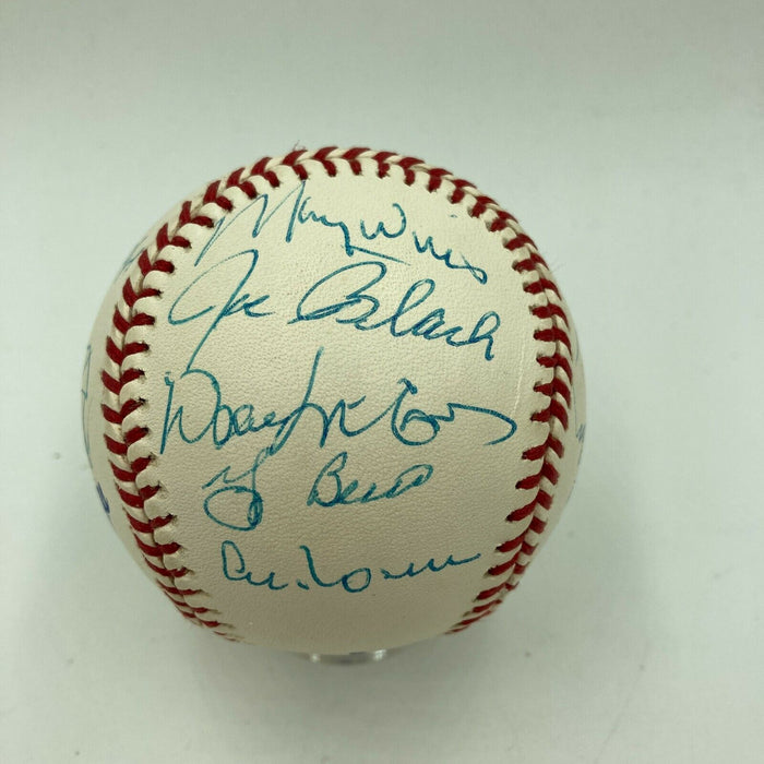 Willie Mays 70th Birthday Signed Baseball Hank Aaron Ernie Banks Stan Musial PSA