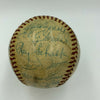 Ty Cobb Cy Young Jimmie Foxx Tris Speaker 1955 HOF Induction Signed Baseball JSA