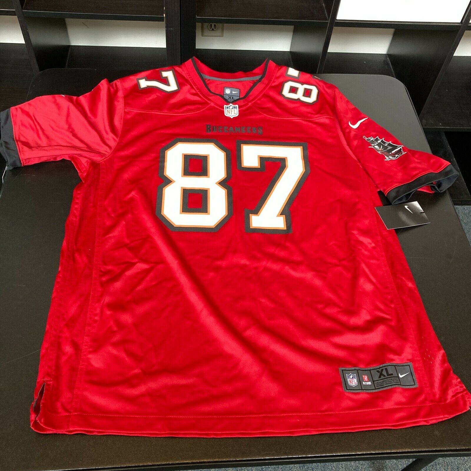 Rob Gronkowski Signed Authentic On Field Nike Tampa Bay Buccaneers Jer —  Showpieces Sports