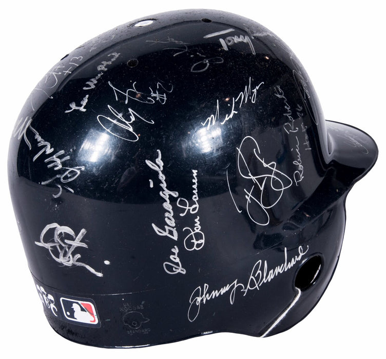 Rare New York Yankees Greats Multi Signed Game Model Helmet 34 Sigs Beckett COA