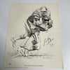 Lee Roy Selmon Signed 1981 Shell Oil Art Print Tampa Bay Bucs 10.75x13.5 JSA COA