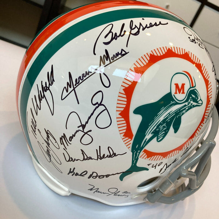 1972 Miami Dolphins Super Bowl Champs Team Signed Full Size Helmet Beckett COA