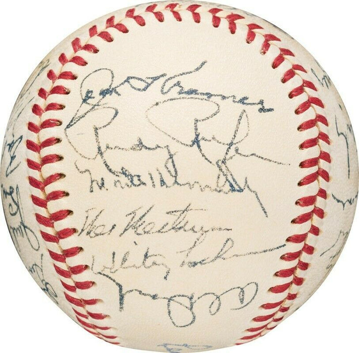 1951 New York Giants Team Signed Baseball PSA DNA Autograph Grade MINT 9