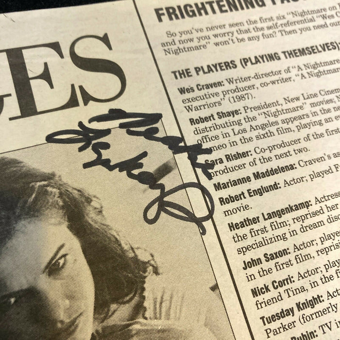 Heather Langenkamp Signed Autographed Photo With JSA COA