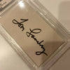 Tom Landry Signed Autographed Index Card PSA DNA COA Dallas Cowboys