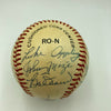 Bob Gibson Eddie Mathews Hall Of Fame Legends Multi Signed Baseball JSA COA