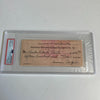 Moe Berg Signed 1954 Bank Check The Catcher Was a Spy PSA DNA