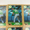 Lot Of (6) 1987 Topps Mark Mcgwire Rookie Cards RC