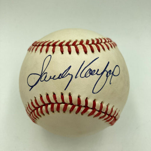 Beautiful Sandy Koufax Signed Autographed Official Major League Baseball JSA COA