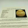 Joe Dimaggio Signed Vintage National League Feeney Baseball JSA COA