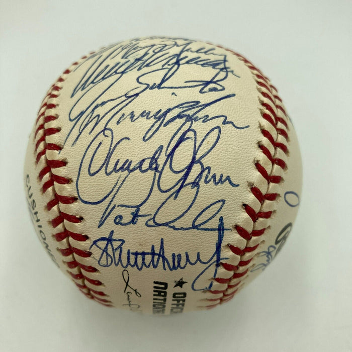 Stunning 1995 Atlanta Braves World Series Champs Team Signed Baseball JSA COA