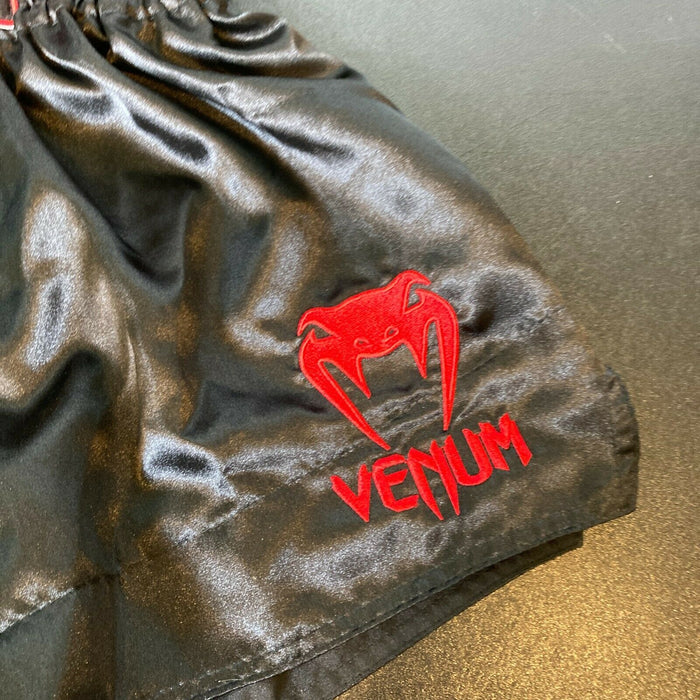 Don The Dragon Wilson 11 World Titles Signed Boxing Shorts Trunks JSA COA