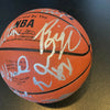 Oscar Robertson Bill Walton Chuck Daly Hall Of Fame Multi Signed Basketball PSA