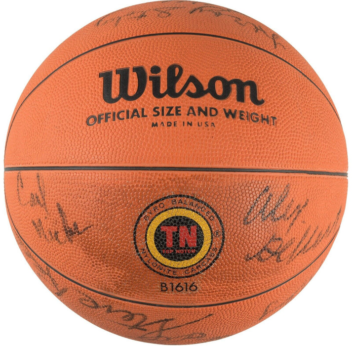 1979 Indiana State Sycamores Team Signed Basketball Larry Bird PSA DNA & Beckett