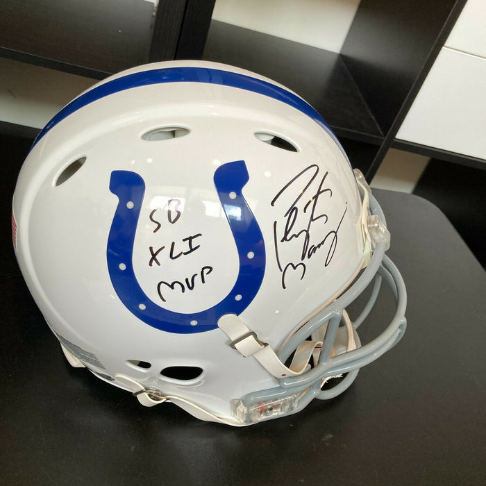 Peyton Manning Signed, Inscribed SB XLI MVP Indianapolis Colts