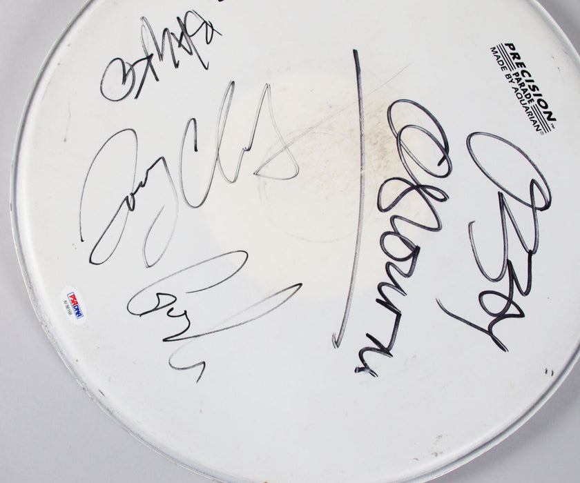 Ozzy Osbourne Gus G Tommy Clufetos Rob Nicholson Wakeman Signed Drumhead PSA DNA