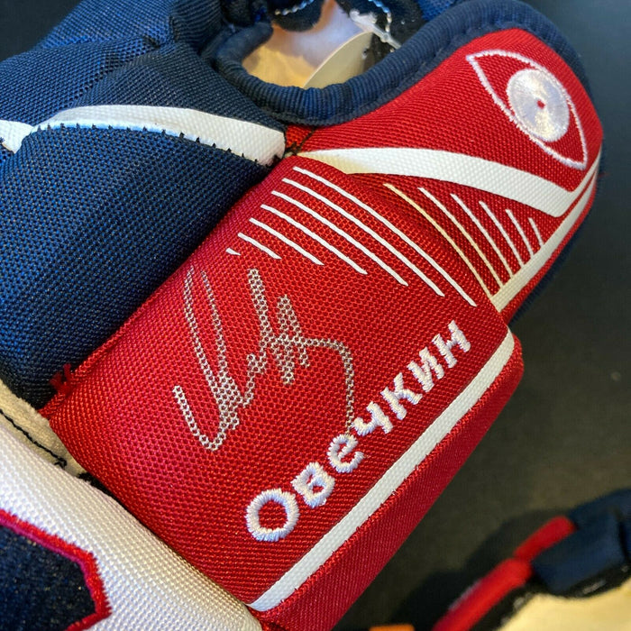Alexander Ovechkin Signed Authentic CCM Game Model Hockey Gloves Fanatics Holo