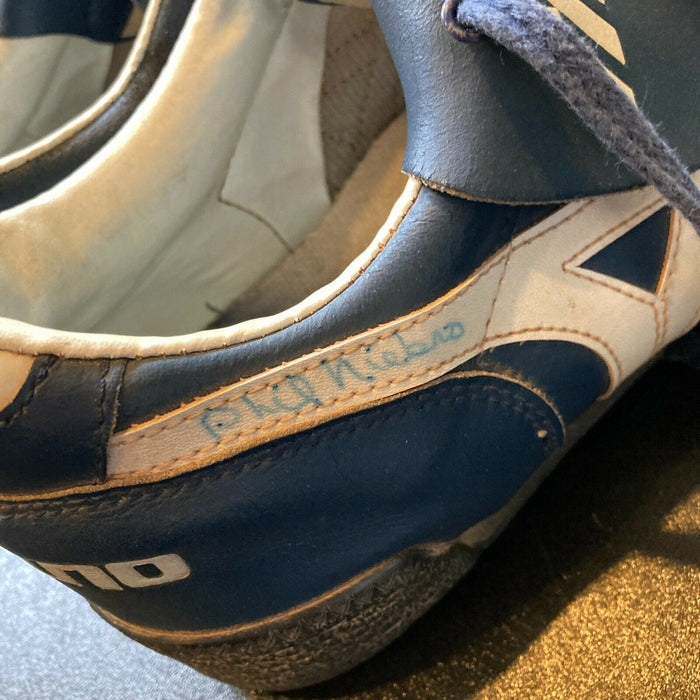 Phil Niekro Signed Game Used 1970's Baseball Cleats Shoes Pair With JSA COA