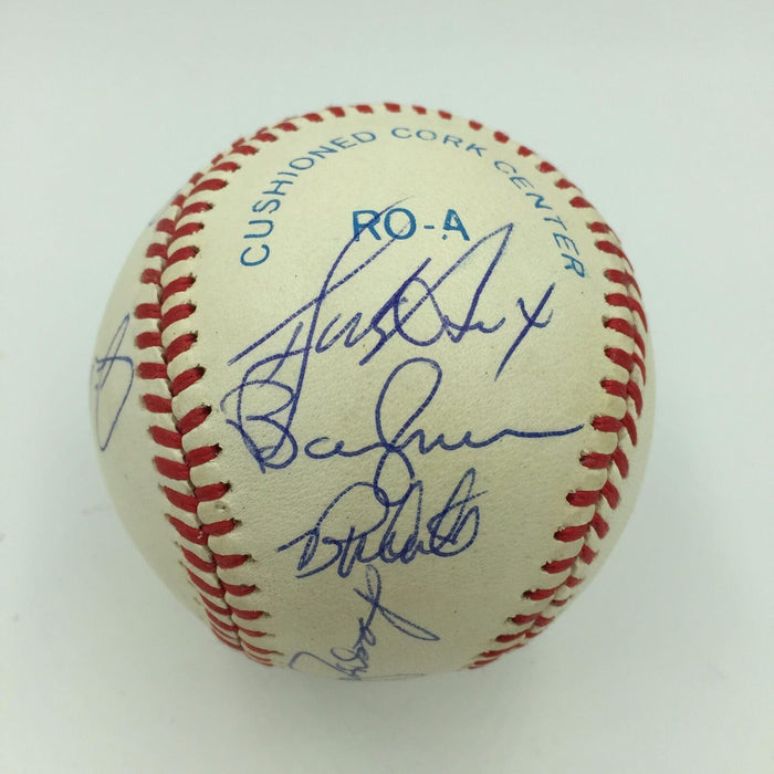1977 New York Yankees World Series Champs Team Signed AL Baseball PSA DNA COA
