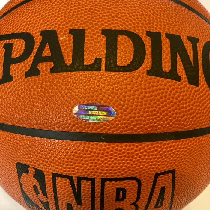 Karl Malone #32 Signed Spalding Official NBA Basketball With JSA COA