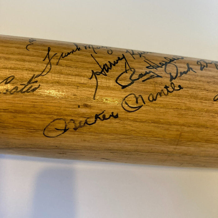 1960 All Star Game Team Signed Baseball Bat Mickey Mantle Roger Maris JSA COA