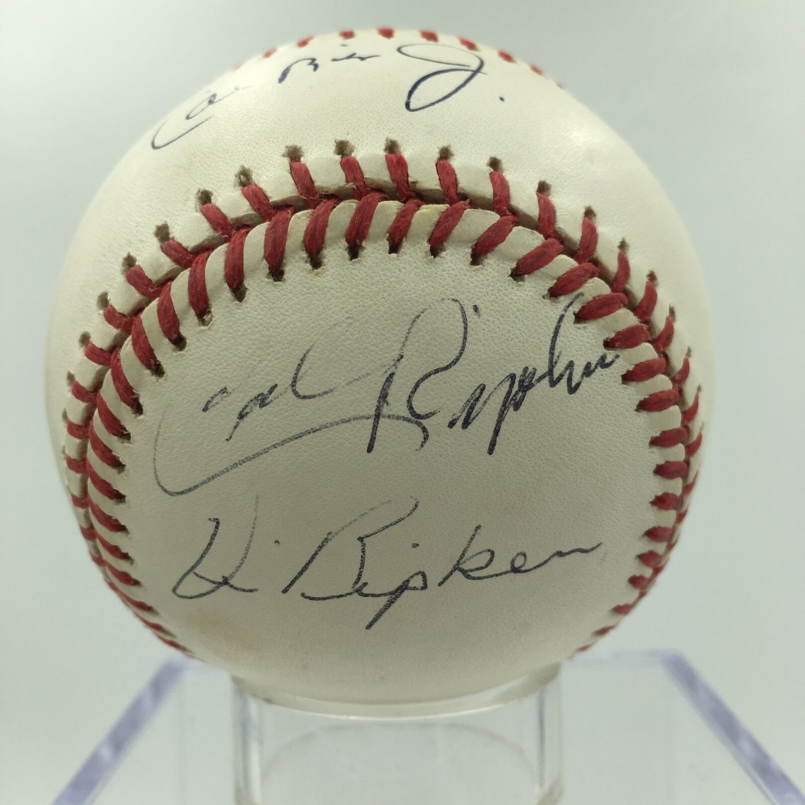 Rare Ripken Family Signed Baseball Cal Jr, Cal Sr, Billy, Elly, Fred ...