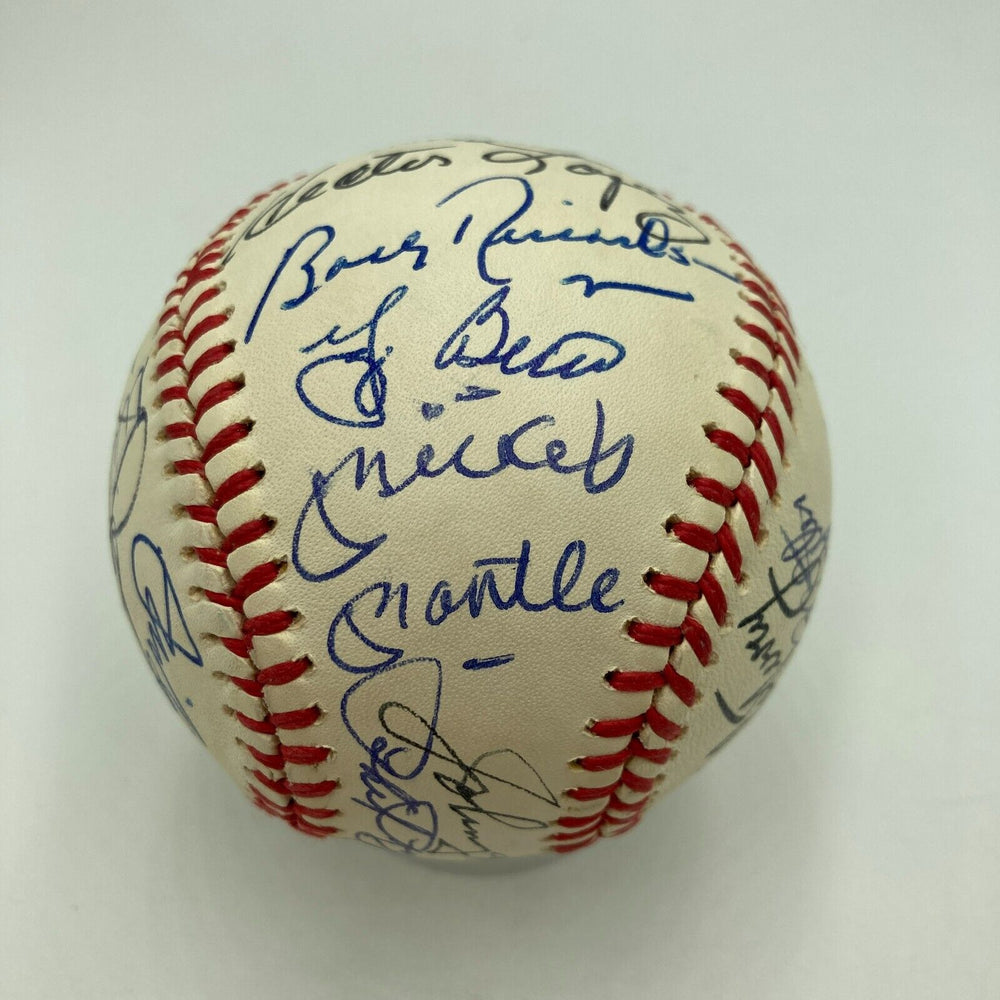 Mickey Mantle 1950's New York Yankees Legends Multi Signed Baseball JSA COA
