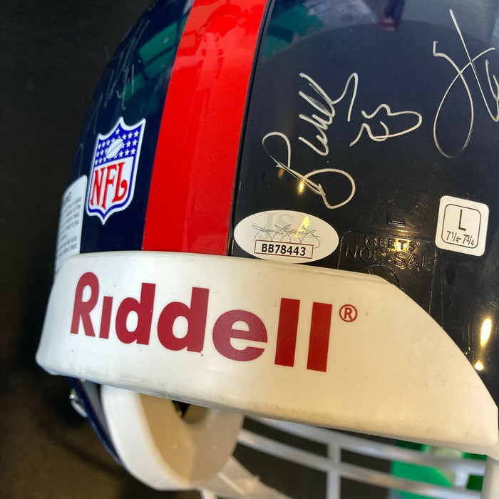1986 New York Giants Super Bowl Champs Team Signed Authentic Helmet With JSA COA