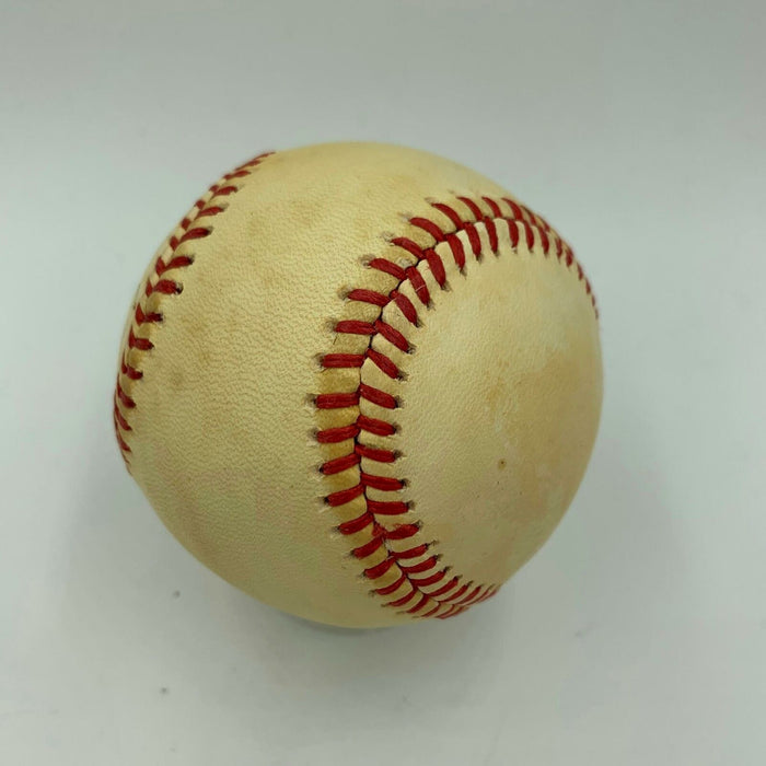 Mickey Mantle "Oklahoma Kid" Single Signed Inscribed Baseball PSA DNA COA